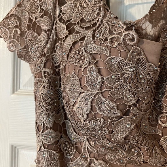 Taupe Formal Dress - wedding, bridesmaid, mother of the bride - Picture 2 of 9